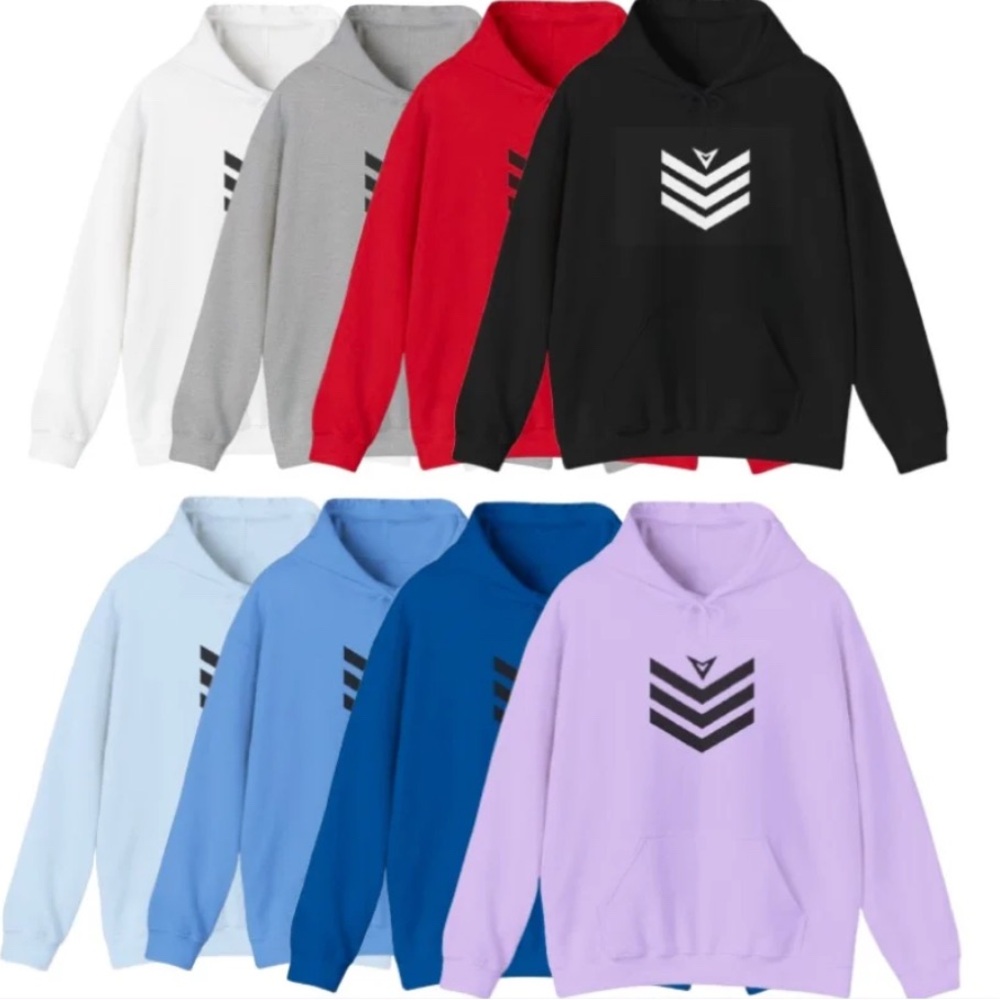 Hoodie with flow logo
